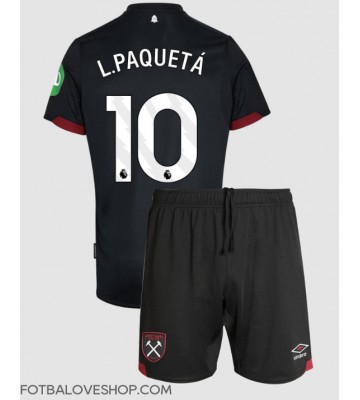 West Ham United Lucas Paqueta #10 Dětské Venkovní Dres 2024-25 Krátký Rukáv (+ trenýrky)